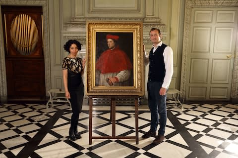 Britain's Lost Masterpieces presenters Emma Dabiri and Bendor Grosvenor - Credit: BBC