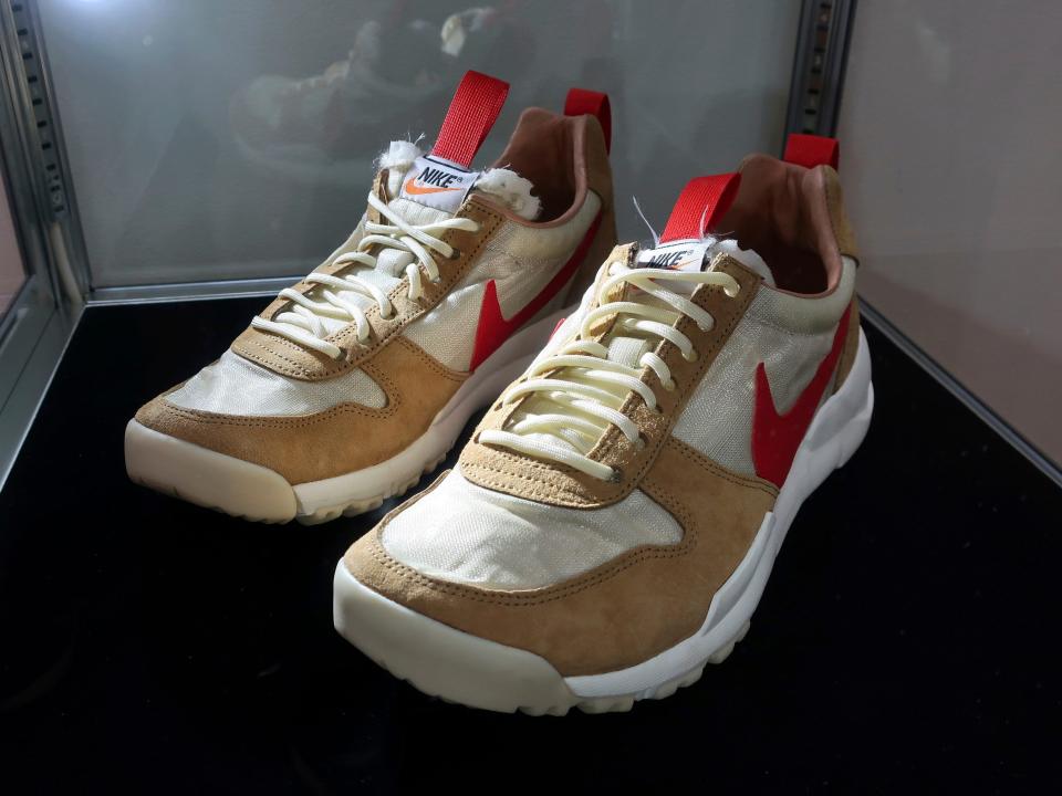 Nike's collaborations with Tom Sachs include the highly collectible 2012 "Nikecraft Mars Yard" shoes.