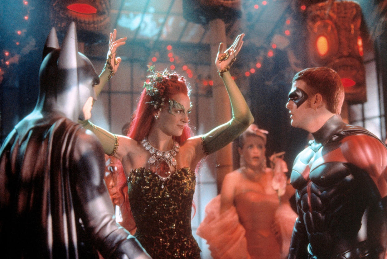 BATMAN & ROBIN / Batman & Robin USA 1997 / Joel Schumacher GEORGE CLOONEY (Batman), UMA THURMAN (Poison Ivy), CHRIS O'DONNELL (Robin), 'Batman & Robin', 1997. Regie: Joel Schumacher aka. Batman & Robin