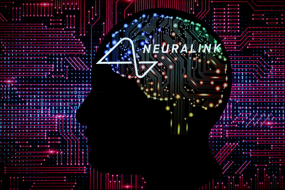 Ilustración con el logotipo de la empresa Neuralink (Foto: Jonathan Raa/NurPhoto via Getty Images)