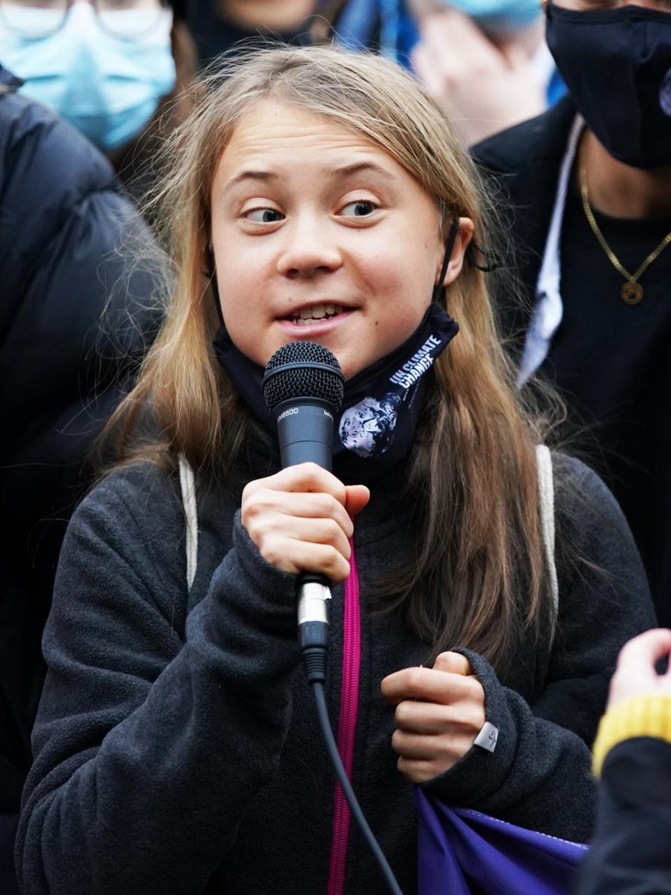 Climate activist Greta Thunberg is in Glasgow (Andrew Milligan/PA) (PA Wire)