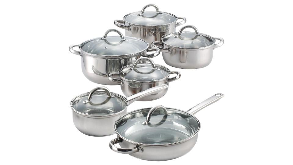 Best gifts from Walmart 2020: Cook N Home 12-Piece Cookware Set