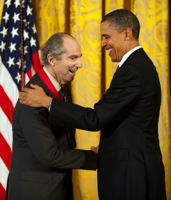 Of America's more recent presidents, Philip Roth alone admired Barack Obama, from whom he received the 2010 National Humanities Medal