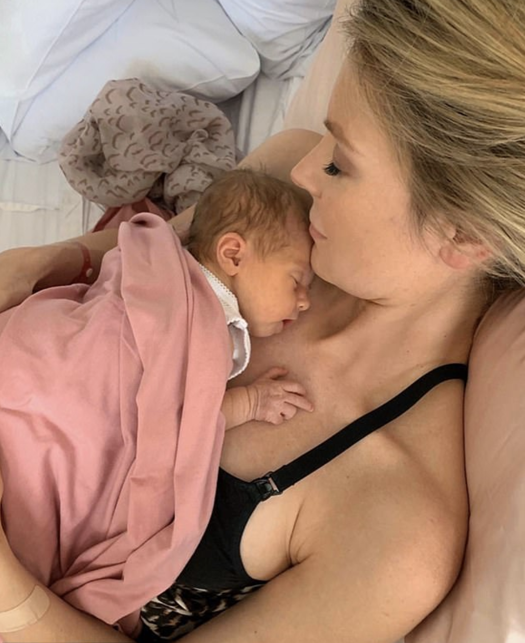 Jennifer Hawkins has welcomed her first child, a daughter named Frankie. Photo: Instagram/jenhawkins_/