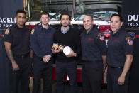 <p>We may never be over Jack Pearson’s death, but the <em>This is Us</em> star is, at least, using our heartbreak fo a good cause. The actor teamed up with NYFD and Duracell on Thursday to remind everyone to replace the batteries in their smoke detectors when they change their clocks for Daylight Savings Time this Sunday. And while you’re at it, put those Crock-Pots away, too. (Photo: Santiago Felipe/Getty Images) </p>