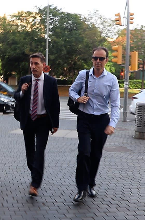 Josep Santacana llega a los juzgados de Barcelona