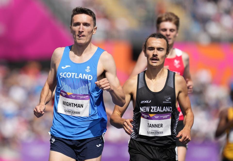Scotland’s Jake Wightman won his 1500m heat at the Commonwealth Games on Thursday (Martin Rickett/PA) (PA Wire)