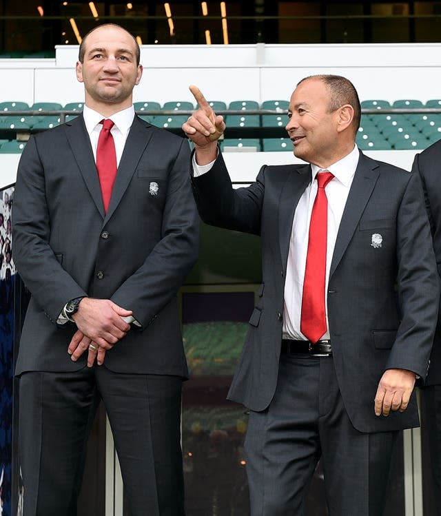 Steve Borthwick (left) looks set to replace Eddie Jones (right)