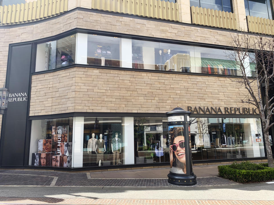 Banana Republic at the Grove Los Angeles photographed on March 25, 2020. Photo by Michael Buckner/WWD