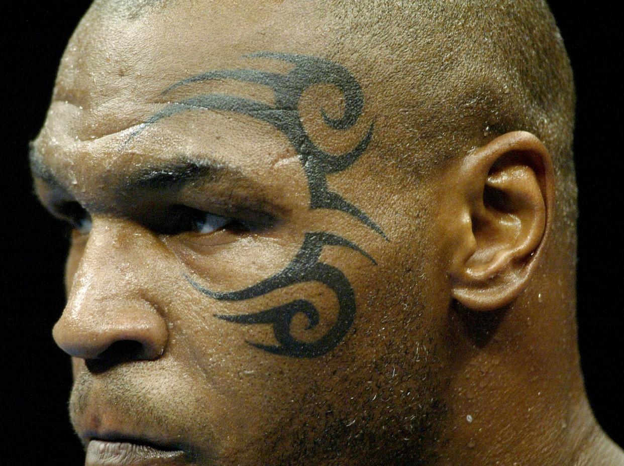 Tyson got the tattoo shortly before he was meant to fight: Getty