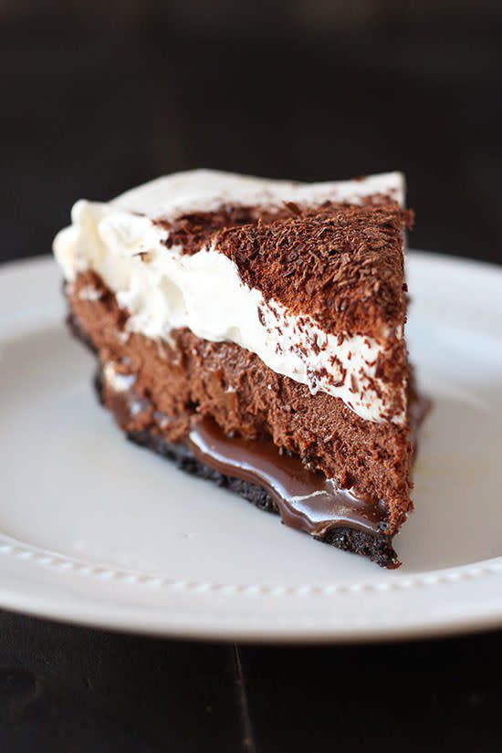 Chocolate Caramel French Silk Pie