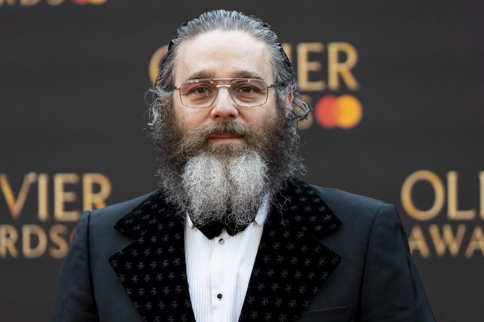 British actor, writer and director Andy Nyman poses on the red carpet upon arrival to attend The Olivier Awards at the Royal Albert Hall in central London on April 7, 2019. (Photo by Niklas HALLE'N / AFP)        (Photo credit should read NIKLAS HALLE'N/AFP via Getty Images)