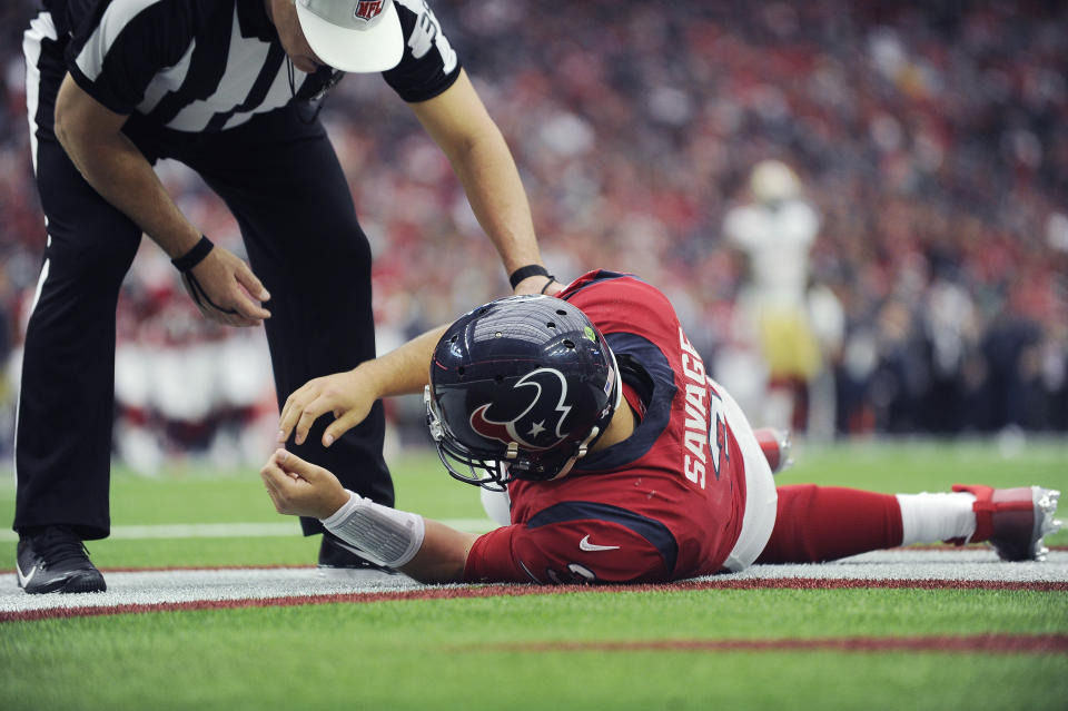 The Tom Savage incident made it clear changes needed to be made regarding officiating possible concussions. (AP)