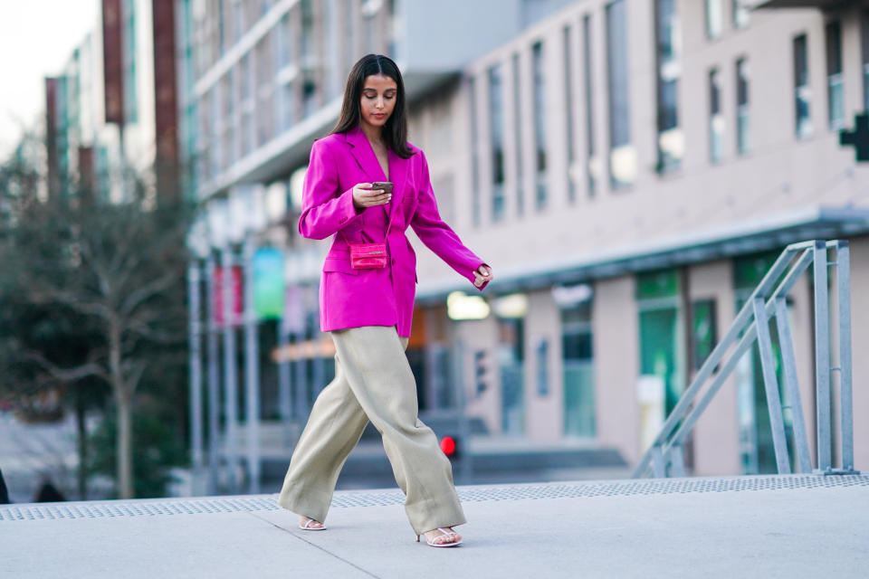 Ponte blazer fucsia XXL y (palabra 'influencer')