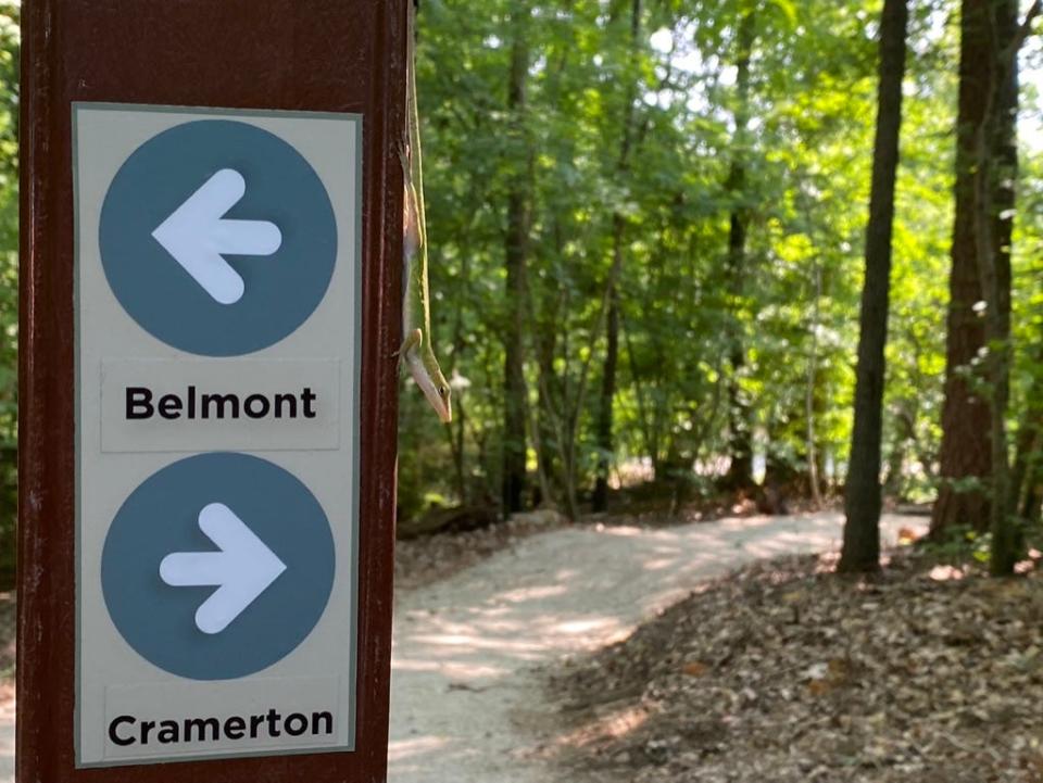 Carolina Thread Trail announced construction of a 20-mile trail from the South Carolina line in Belmont to Spencer Mountain in 2022,