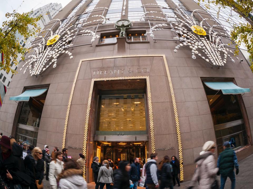 The Tiffany and Co. flagship store on Fifth Avenue in Midtown Manhattan in New York on Sunday, November 16, 2014