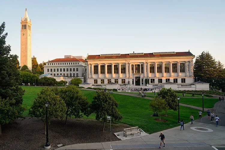 Doe Library and the Campanile at UC Berkeley (Jami Smith for the UC Berkeley Library)