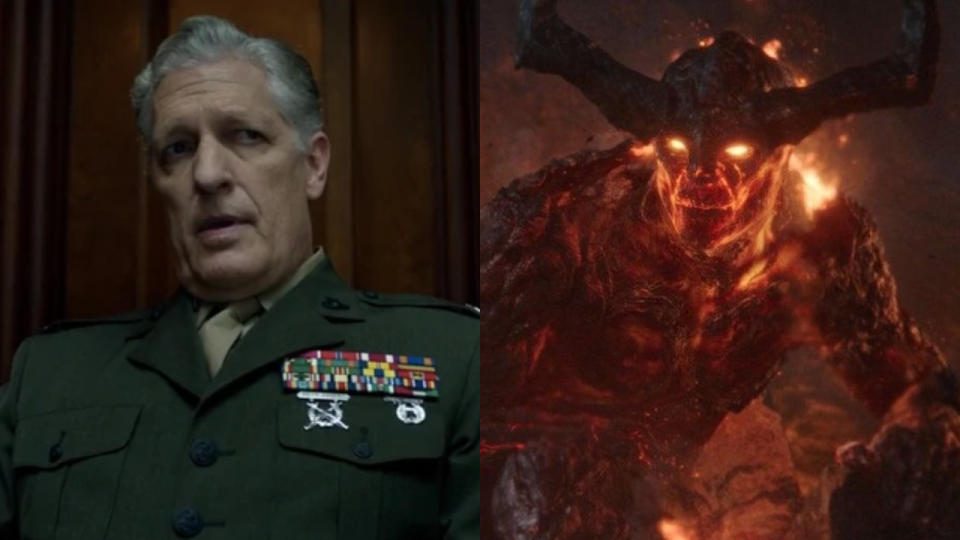 Clancy Brown as Major Schoonover and Surtur