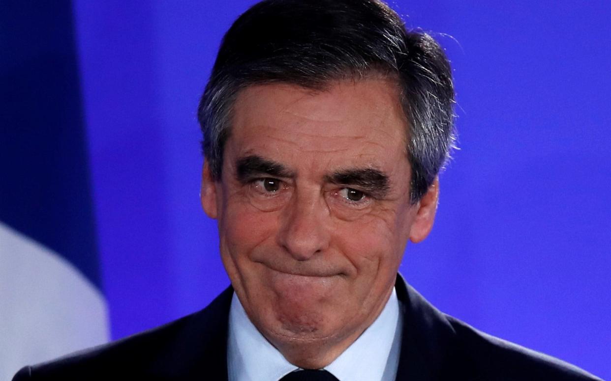 François Fillon was left disgraced after details of how his office paid his wife for a non existent job surfaced - REUTERS