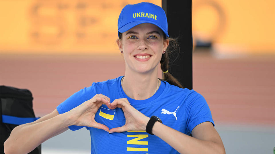 Ukrainian athlete Yaroslava Mahuchikh. Stock photo: Getty Images