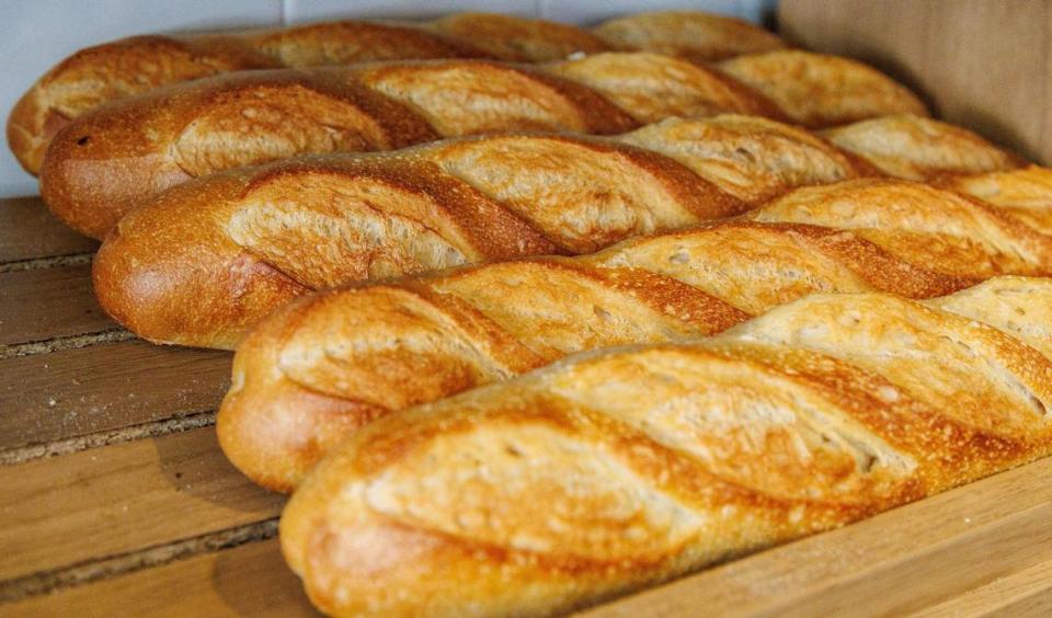 Pan Canilla, a typical Venezuelan artisanal bread, at Caracas Bakery in Miami. Pedro Portal