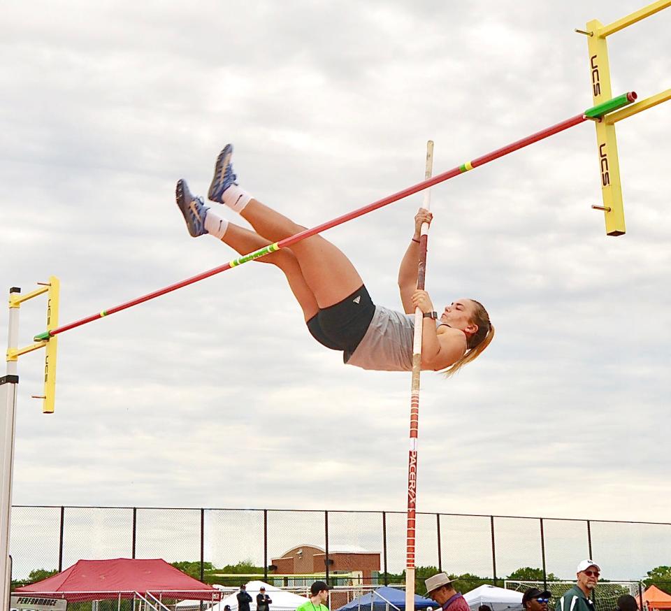 Coldwater's Avery Boyce competed at the D1 State Finals in the pole vault on Saturday