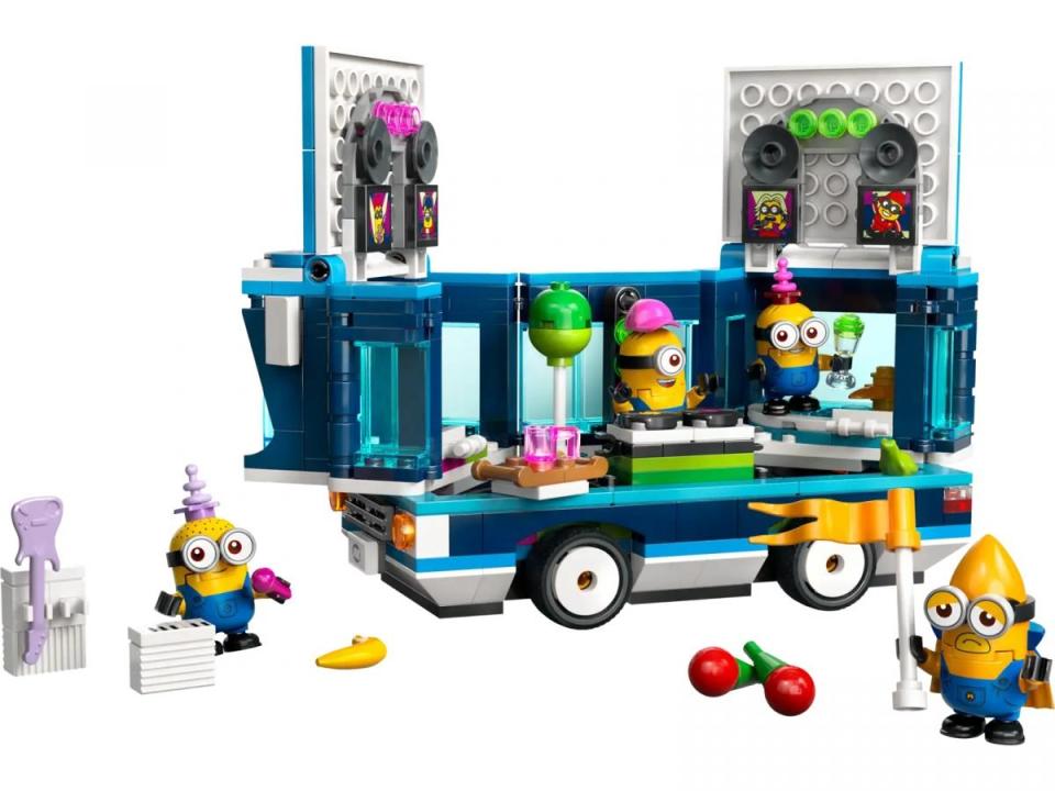 Despicable Me LEGO set Minons party bus