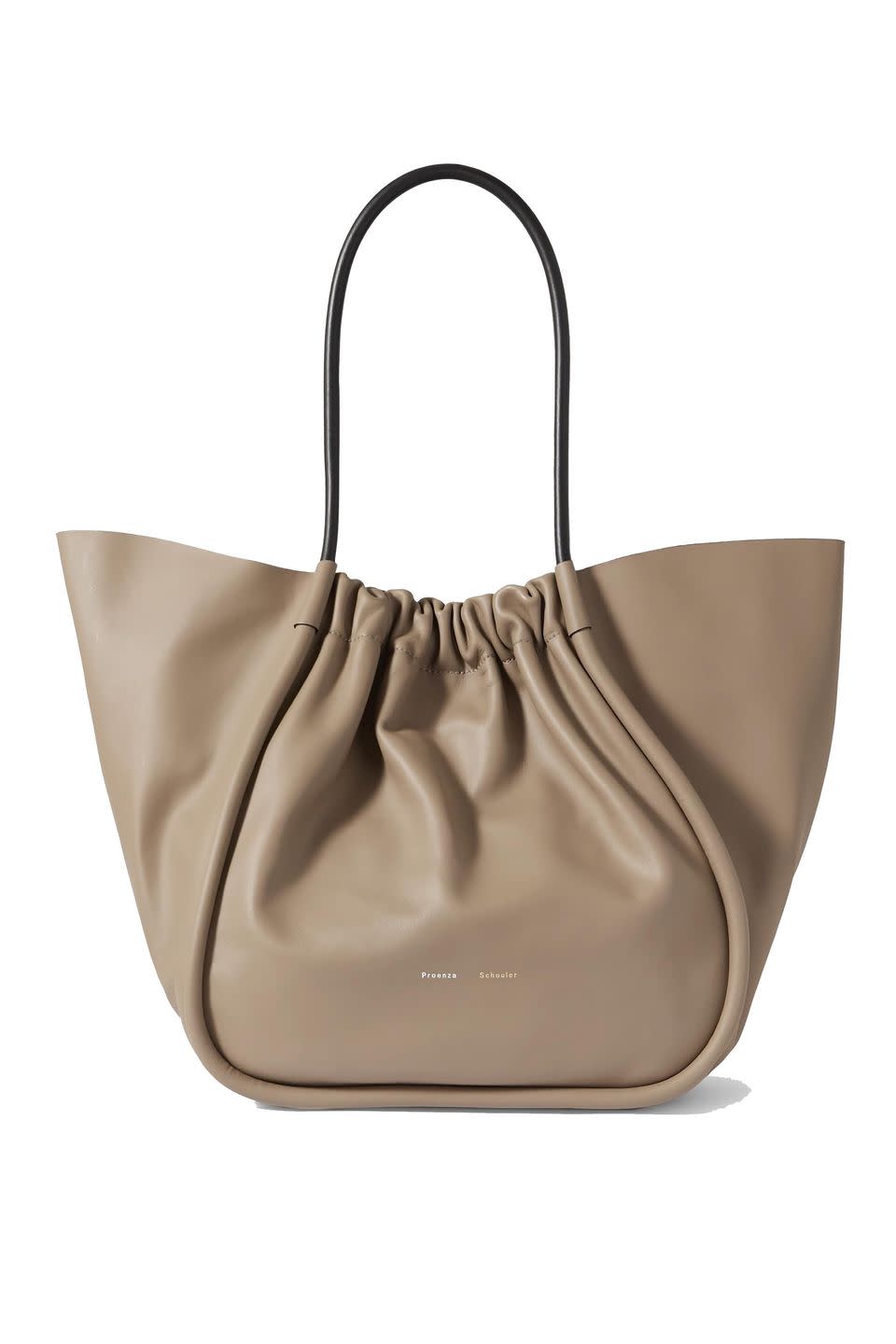 <p><a class="link " href="https://www.net-a-porter.com/en-gb/shop/product/proenza-schouler/xl-ruched-leather-tote/1338123" rel="nofollow noopener" target="_blank" data-ylk="slk:SHOP NOW;elm:context_link;itc:0;sec:content-canvas">SHOP NOW</a></p><p>After something super roomy for your days in the office? Look to Proenza Schouler, whose XL tote is perfect for carrying around everything you need, while not dressing down your look as a fabric tote bag might.</p><p>Leather bag, £1,410, Proenza Schouler at <a href="https://www.net-a-porter.com/en-gb/shop/product/proenza-schouler/xl-ruched-leather-tote/1338123" rel="nofollow noopener" target="_blank" data-ylk="slk:Net-a-Porter;elm:context_link;itc:0;sec:content-canvas" class="link ">Net-a-Porter</a></p>