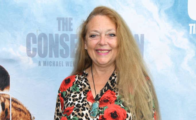Carole Baskin smiles at the Los Angeles theatrical premiere of "The Conservation Game"