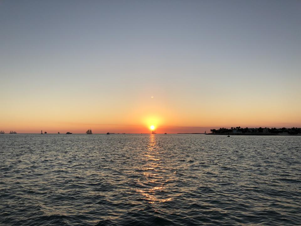 The sunset from Mallory Square (Credit: Pras Subramanian)