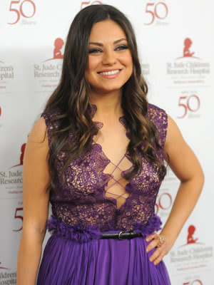 <p>Mila's purple outfit shows lace isn't always a sophisticated option!</p>