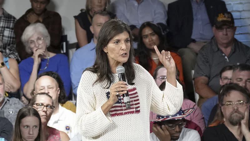 Republican presidential candidate Nikki Haley speaks at a campaign event on Thursday, July 20, 2023, in Greenville, S.C.