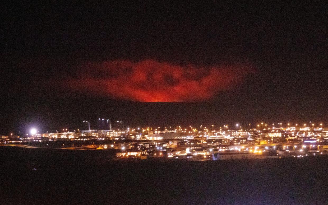 The eruption near Fagradalsfjall, a mountain on the Reykjanes Peninsula - REUTERS