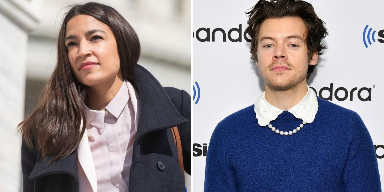 aoc defends harry styles vogue cover