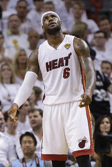 LeBron James is expected to soon meet with Heat president Pat Riley. (AP)