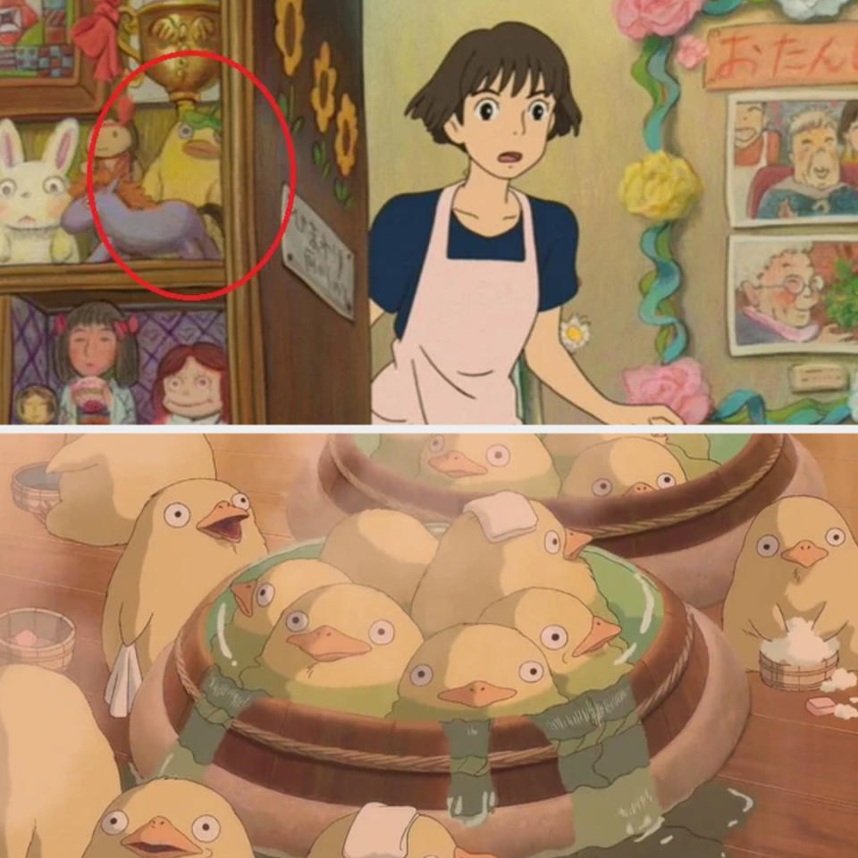 Duck from "Spirited Away" in "Ponyo"