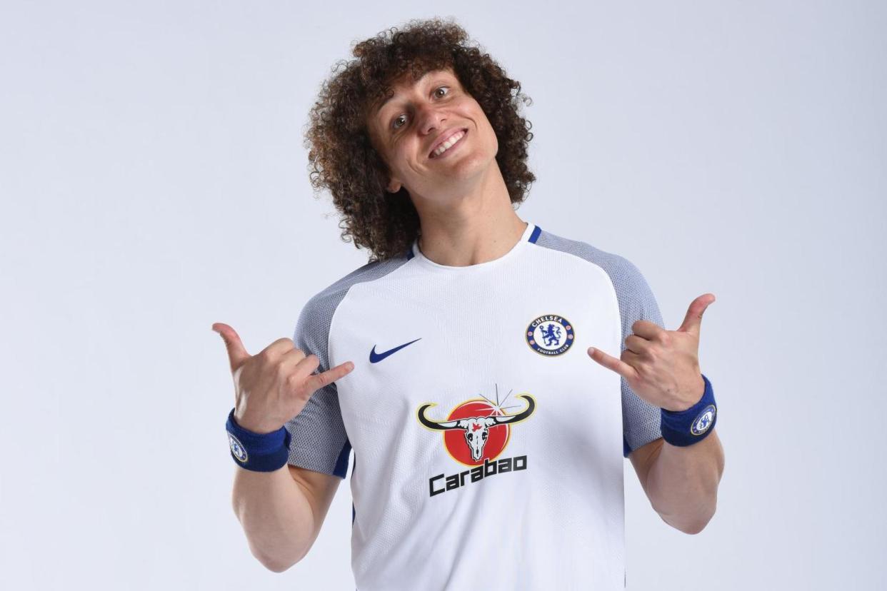 Back in business: David Luiz is preparing for the new season: Chelsea FC via Getty Images