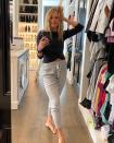 <p>The <em>My Gift</em> singer showed off "the most comfortable pants" from her athleisure line while sneaking <a href="https://www.instagram.com/p/CIwn1LFFZ41/" rel="nofollow noopener" target="_blank" data-ylk="slk:a mirror selfie;elm:context_link;itc:0;sec:content-canvas" class="link ">a mirror selfie</a> in her massive walk-in closet. </p>