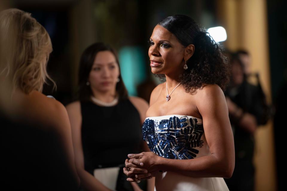 Audra McDonald arrives for the Kennedy Center Honors.