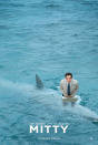 BEST: "The Secret Life of Walter Mitty" - Ben Stiller's adaptation of the James Thurber story had a series of fantastical posters -- Walter on a mountain, on the side of skyscraper, and even on the moon -- but this one of him standing on a shark really stood out.