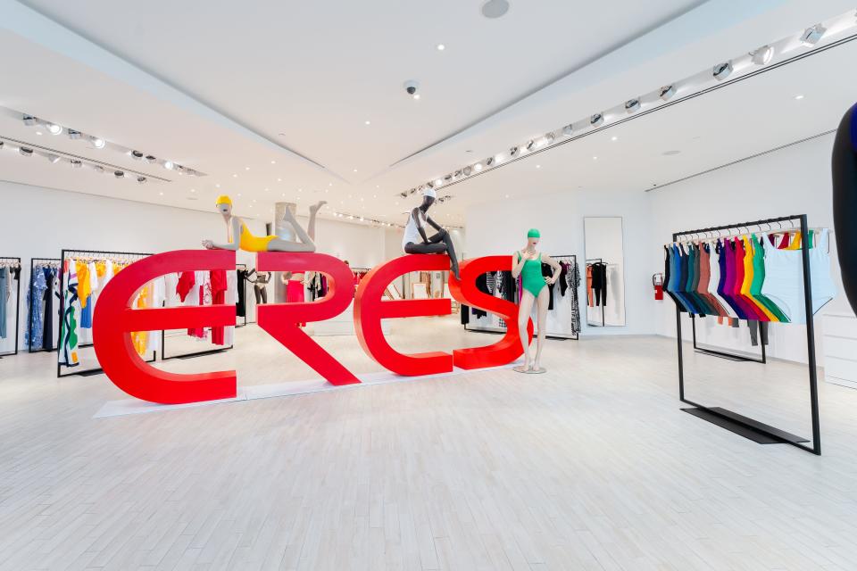 Chic French style brand ERES, known for its abundant color palette and unique collection of swimwear, lingerie and activewear, is now open near Golden Goose.