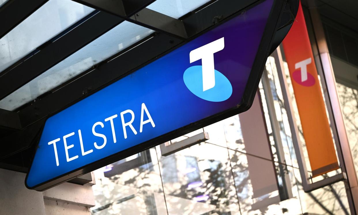 <span>Telstra posts net profit of $1.8bn in 2024 financial year results.</span><span>Photograph: Joel Carrett/AAP</span>