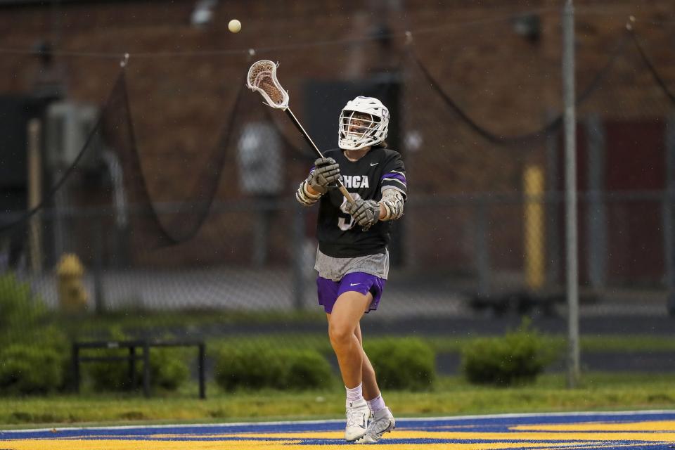 Cincinnati Hills Christian Academy attack Roman Mahlerwein (9) plays the field against Mariemont in the first half at Mariemont High School May 26, 2022.