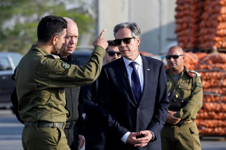 US Secretary of State Antony Blinken had talked of progress in getting aid into Gaza on a visit to the Kerem Shalom crossing on May 1, but that was before Israel launched its controversial assault on the southern city of Rafah (Evelyn Hockstein)