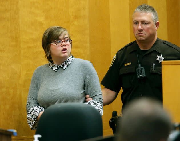 Morgan Geyser, who said she repeatedly stabbed a grade-school classmate repeatedly to impress the fictional 