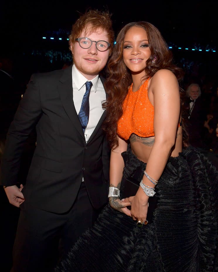 Ed wants to work with Rihanna.