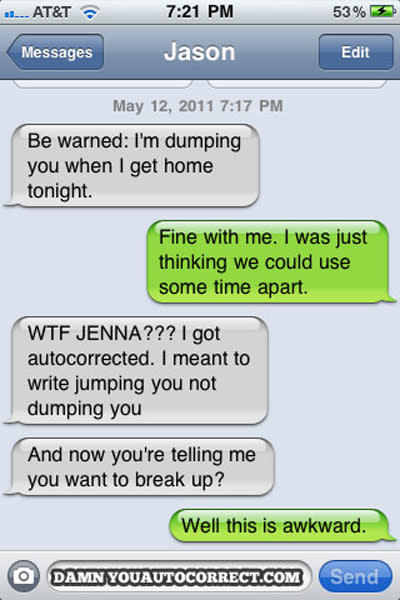 Autocorrect fails