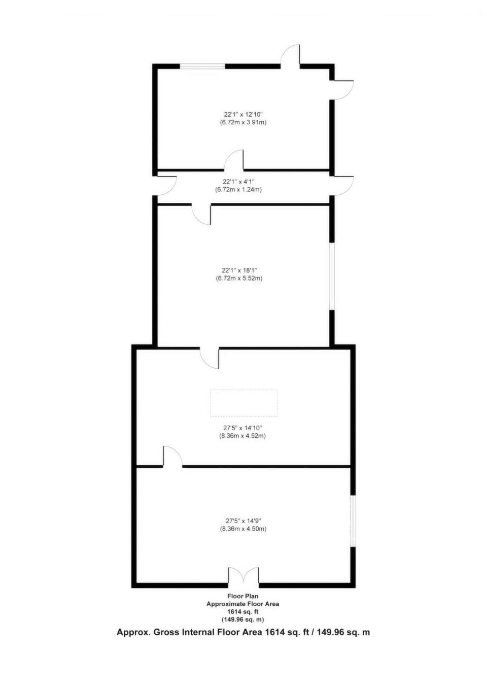 A floor plan of the former mortuary. (SWNS) 