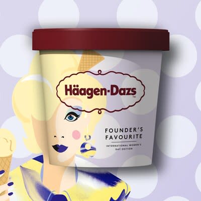 Commemorative Edition 'Founder's Favourite' pint paying tribute to Rose Mattus' life-long love of Häagen-Dazs Vanilla