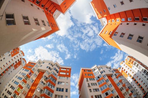   <span class="attribution"><a class="link " href="https://www.shutterstock.com/image-photo/fisheye-shot-new-apartments-buildings-exterior-192503288?src=52LMwmNOIecgDvqnRsPTJw-1-32" rel="nofollow noopener" target="_blank" data-ylk="slk:Serghei Starus / Shutterstock;elm:context_link;itc:0;sec:content-canvas">Serghei Starus / Shutterstock</a></span>